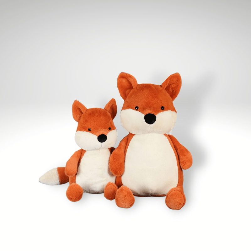 Peluche renard assis tout doux
