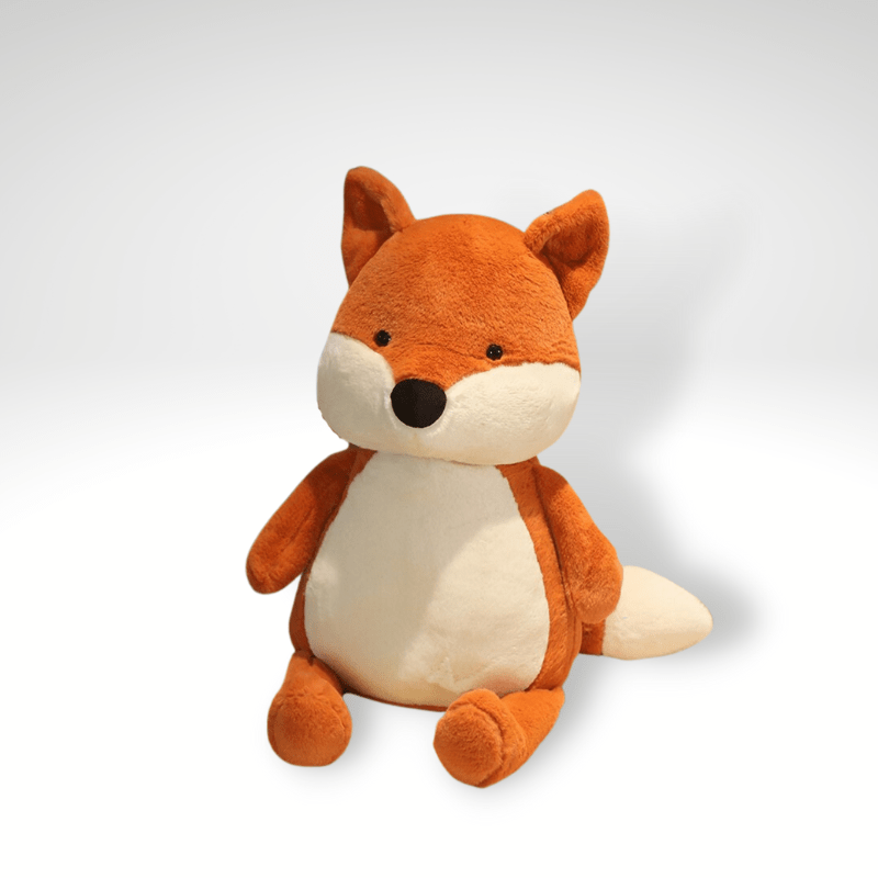 Peluche renard assis tout doux