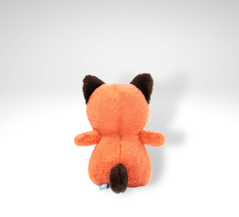 Peluche renard bébé avec un nœud papillon