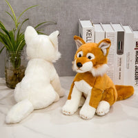 Peluche renard blanc des montagnes La compagnie de la peluche