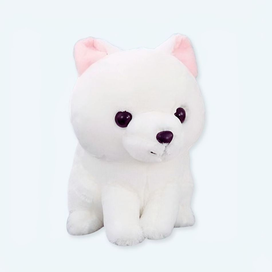 Peluche renard blanc Kawaii doux câlin enfant La compagnie de la peluche