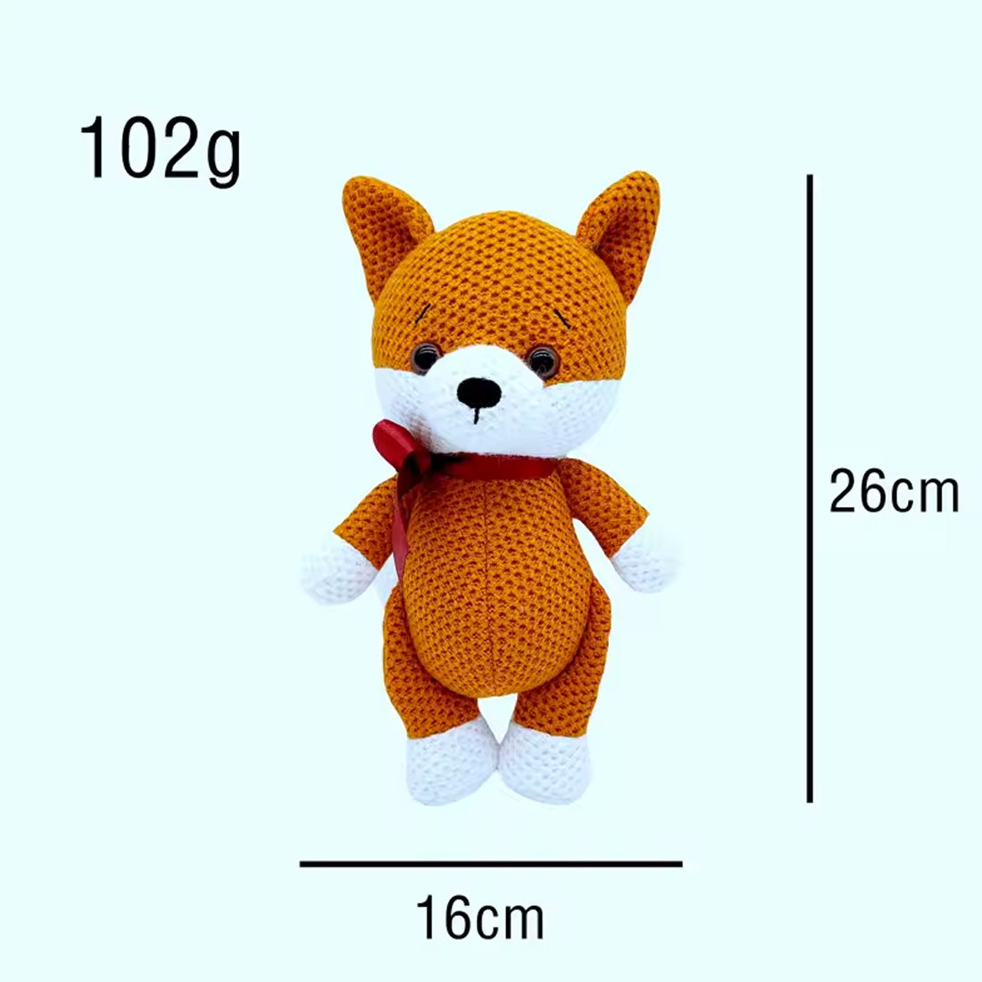 Peluche renard crochet doux animal forêt câlin La compagnie de la peluche