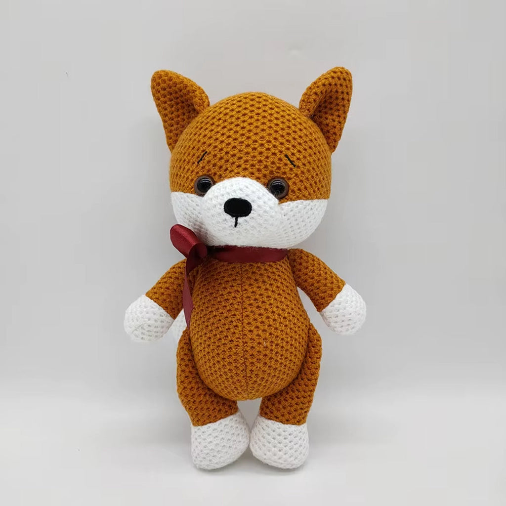 Peluche renard crochet doux animal forêt câlin La compagnie de la peluche