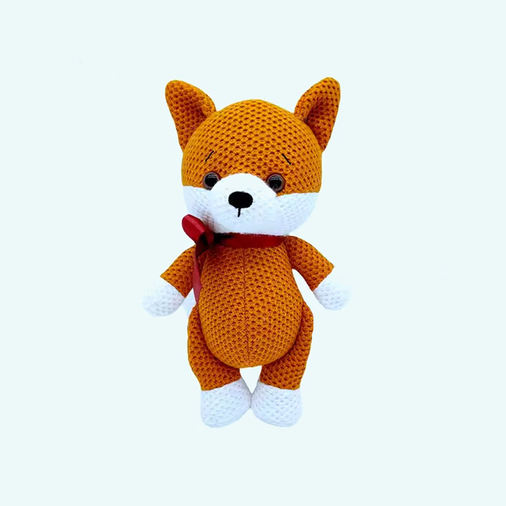 Peluche renard crochet doux animal forêt câlin La compagnie de la peluche