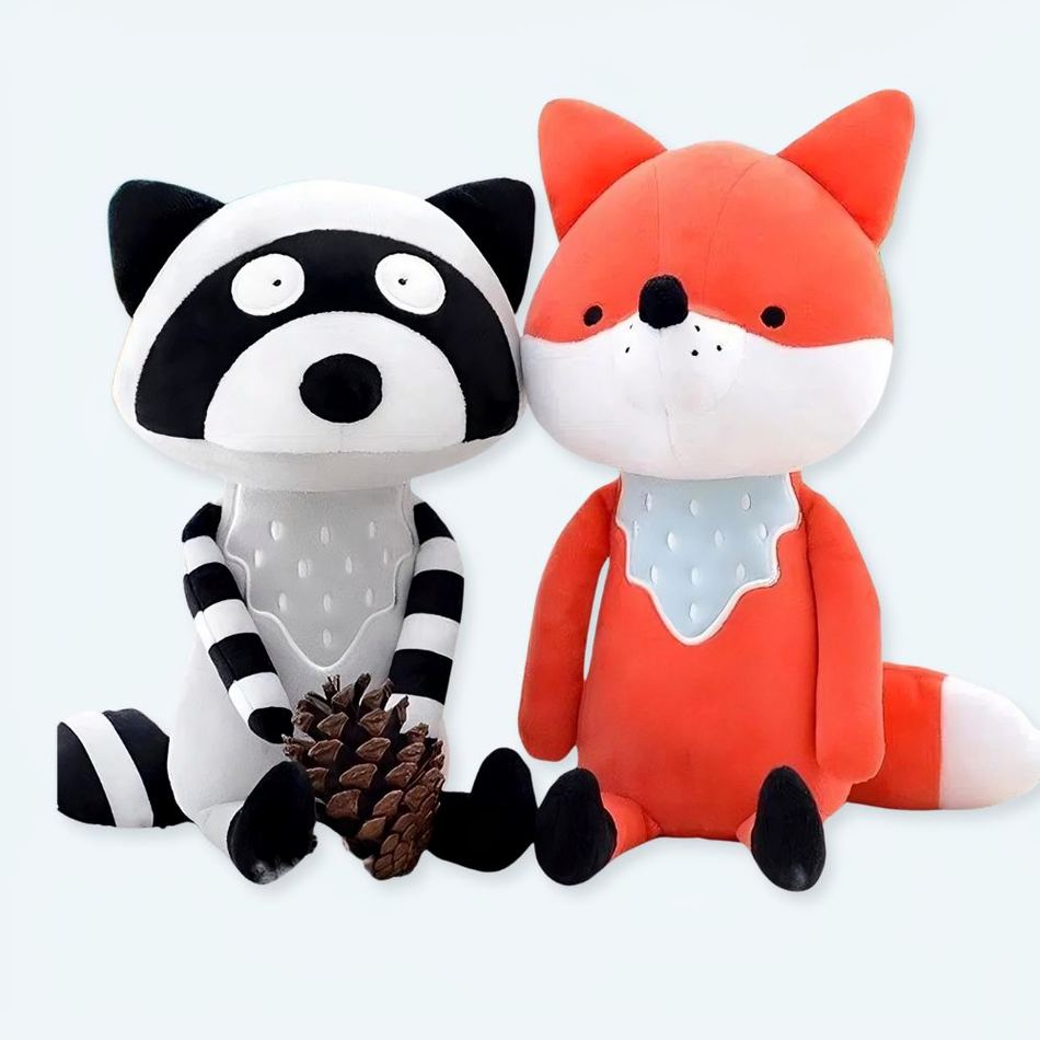 Peluche renard doux compagnon câlin automne chaleureux La compagnie de la peluche