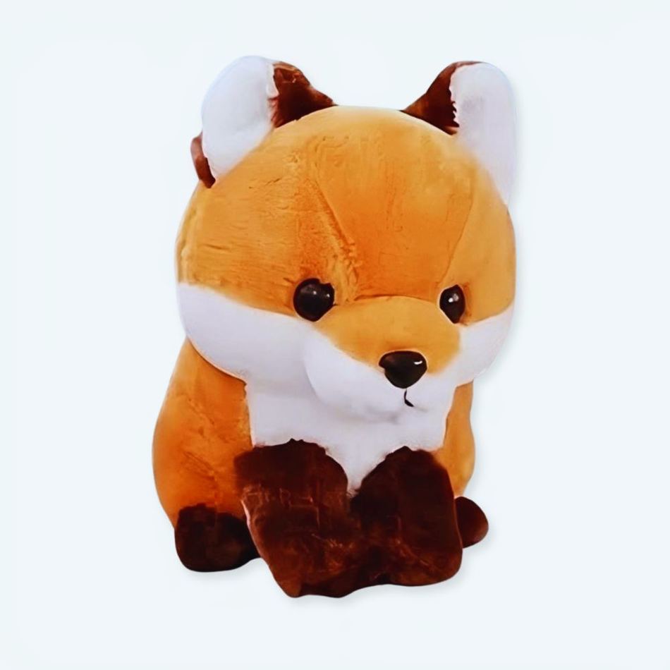 Peluche renard marron adorable doux Kawaii enfant La compagnie de la peluche