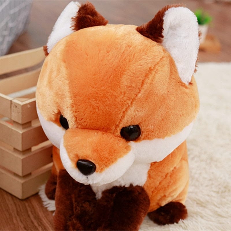 Peluche renard mignon à la grosse tête