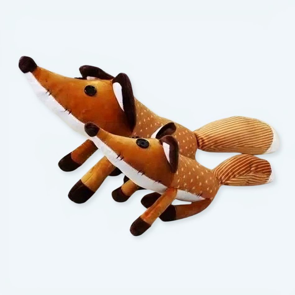 Peluche renard Petit Prince doux enfant rêveur tissu 40cm La compagnie de la peluche