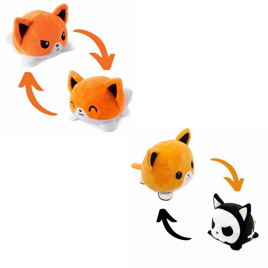 Peluche renard réversible