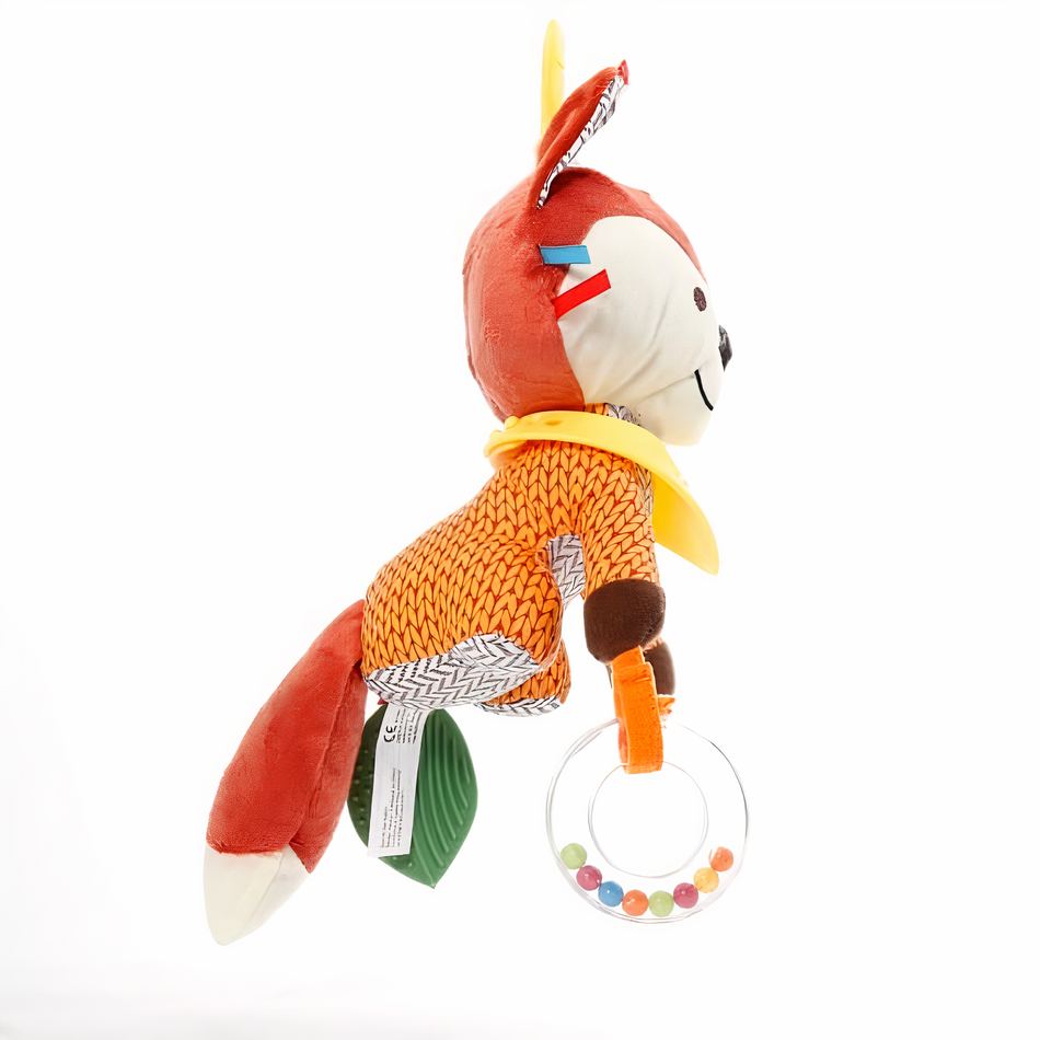 Peluche renard suspendu coloré doux déco chambre enfant La compagnie de la peluche