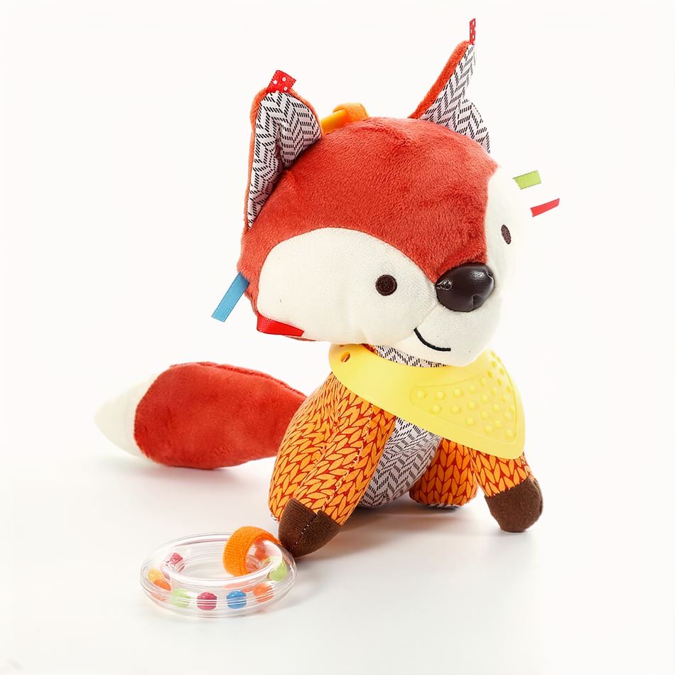 Peluche renard suspendu coloré doux déco chambre enfant La compagnie de la peluche