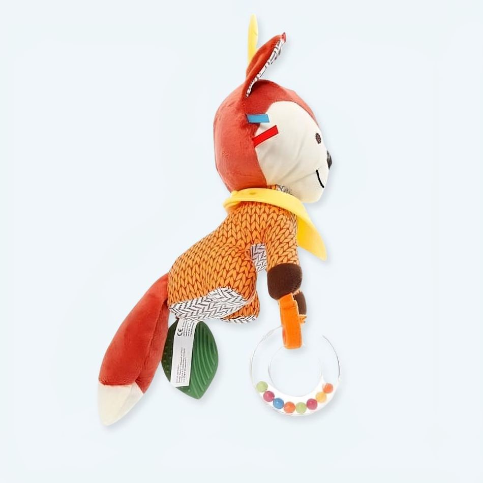 Peluche renard suspendu coloré doux déco chambre enfant La compagnie de la peluche