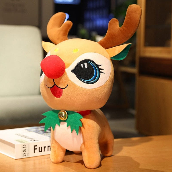 Peluche renne du père Noël Rudolf