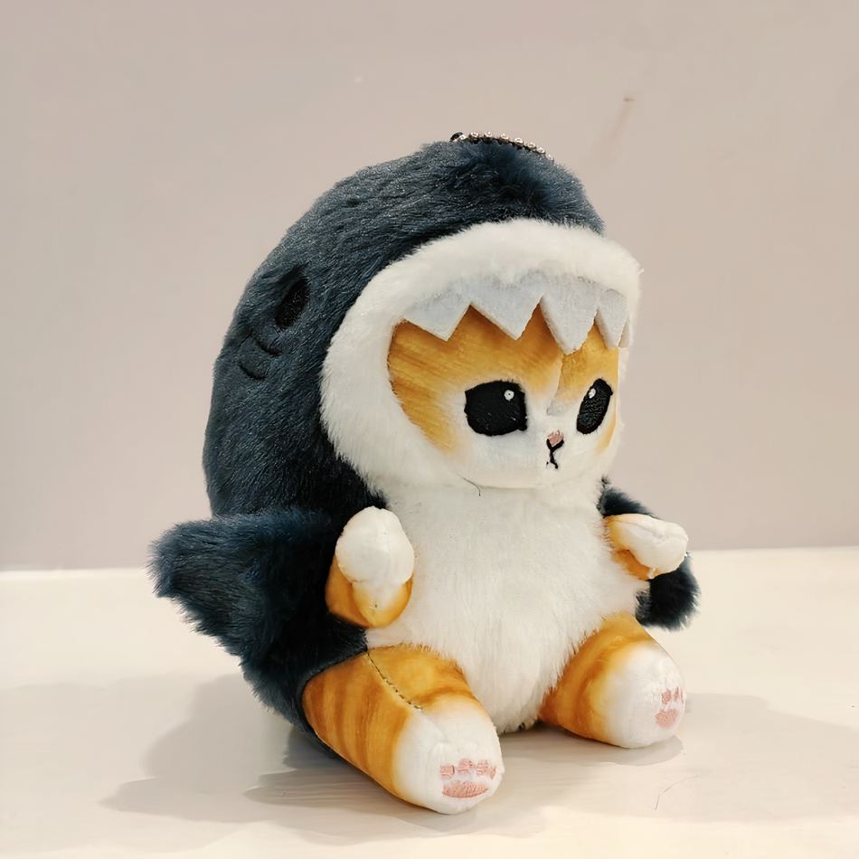 Peluche requin chaton doux pendentif mignon câlin La compagnie de la peluche