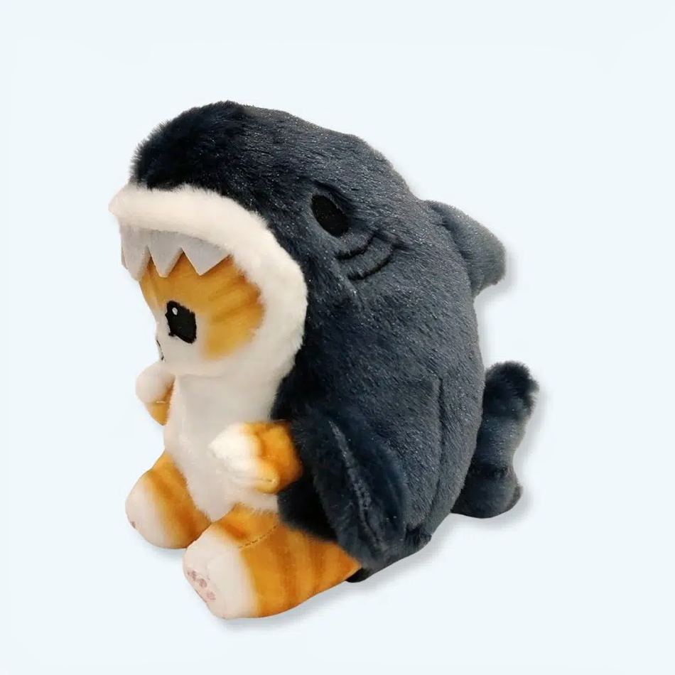 Peluche requin chaton doux pendentif mignon câlin La compagnie de la peluche