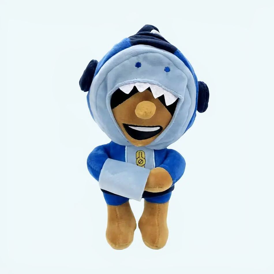 Peluche requin doux Léon Brawl Stars enfant amusant La compagnie de la peluche