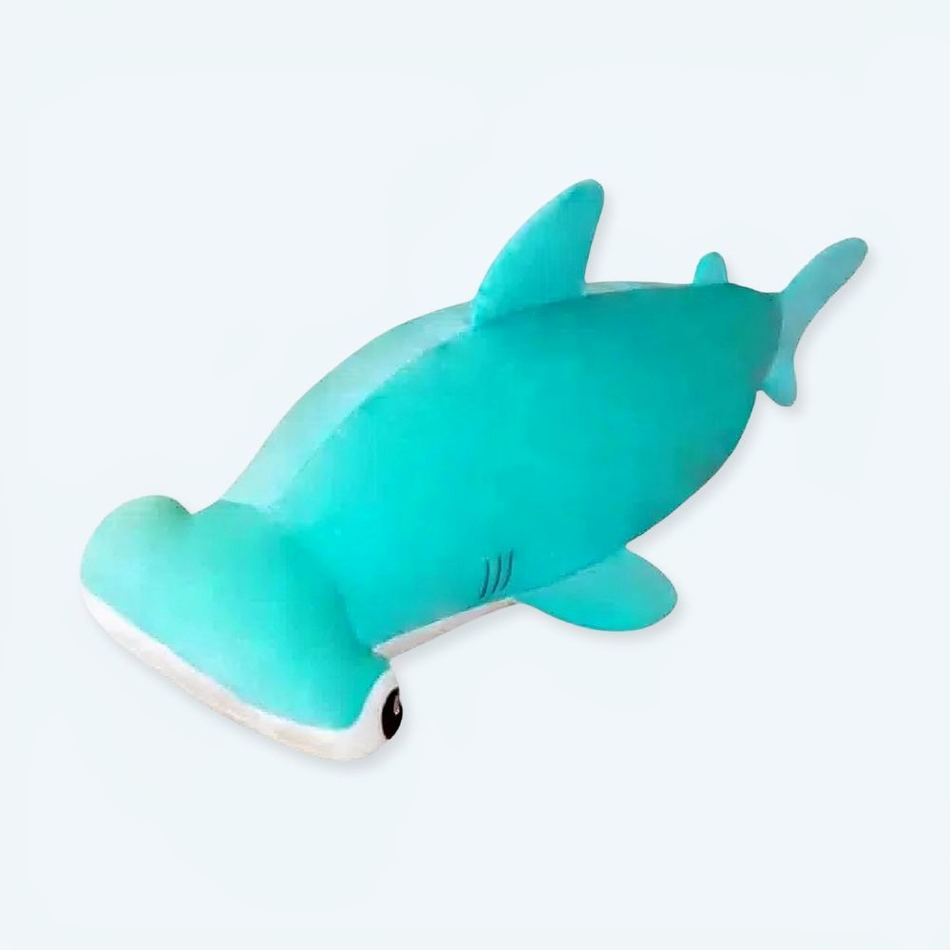 Peluche requin marteau doux oreiller câlin océan 75cm La compagnie de la peluche