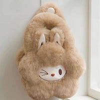 Peluche sac à main style Labubu doux fourrure hiver mignon