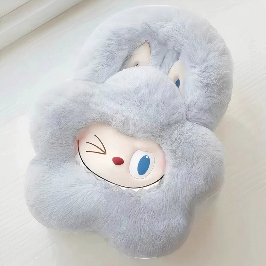 Peluche sac à main style Labubu doux fourrure hiver mignon