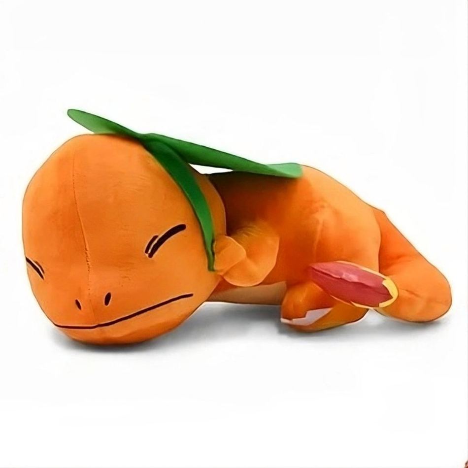 Peluche Salamèche kawaii douce endormie enfant câlin La compagnie de la peluche