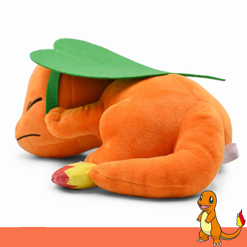 Peluche Salamèche kawaii douce endormie enfant câlin La compagnie de la peluche