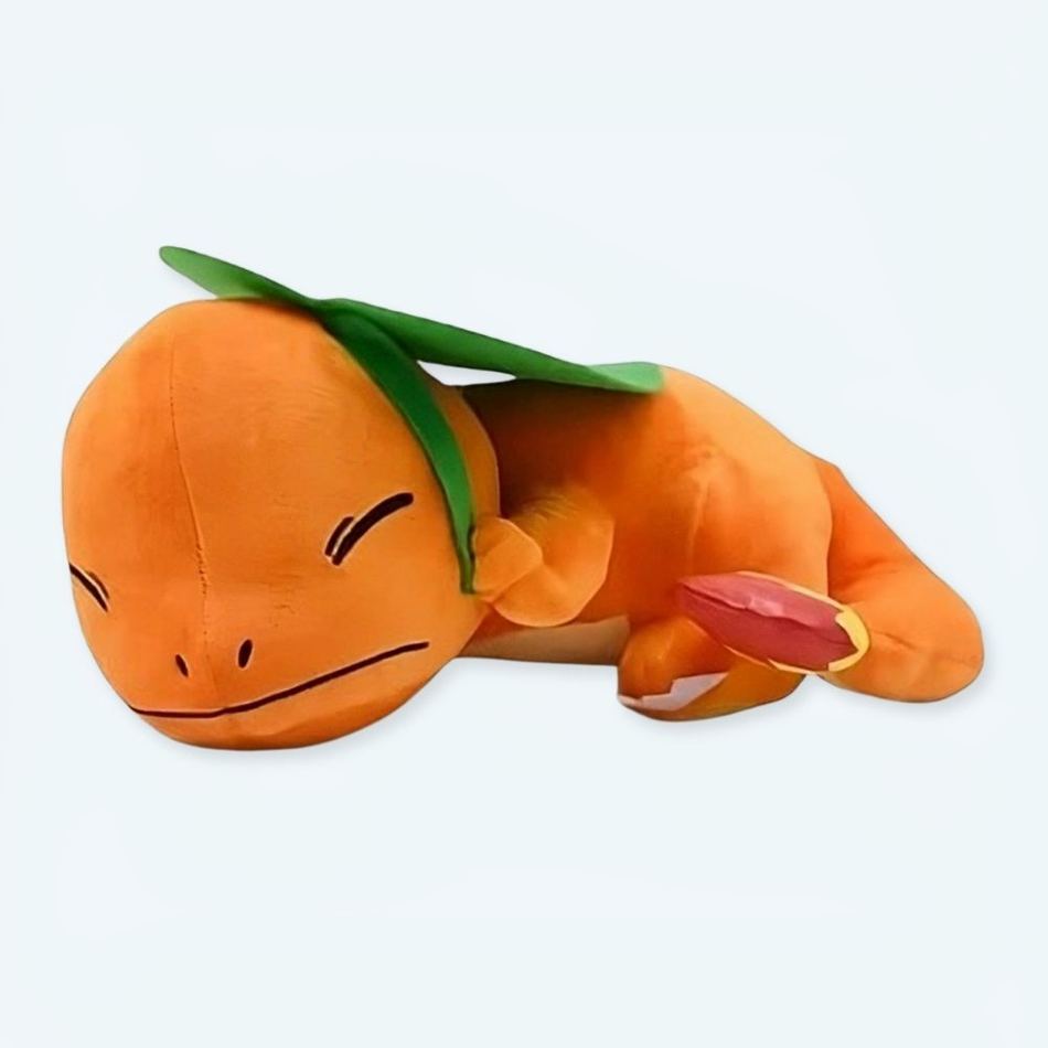 Peluche Salamèche kawaii douce endormie enfant câlin La compagnie de la peluche