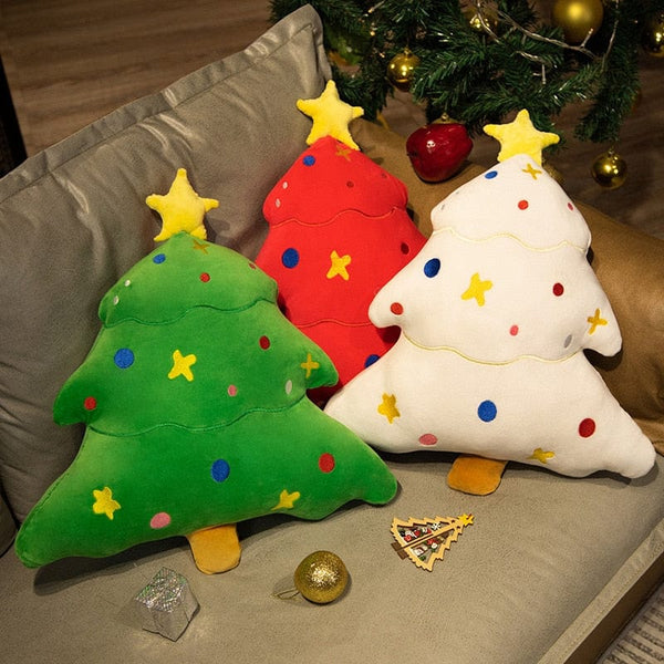 Peluche sapin de Noël coloré