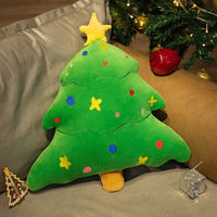 Peluche sapin de Noël coloré Vert