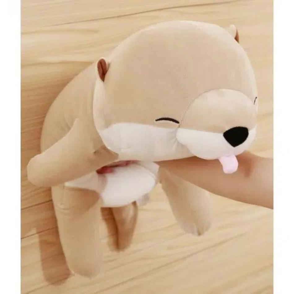 Peluche Shiba inu beige doux câlin compagnon déco La compagnie de la peluche