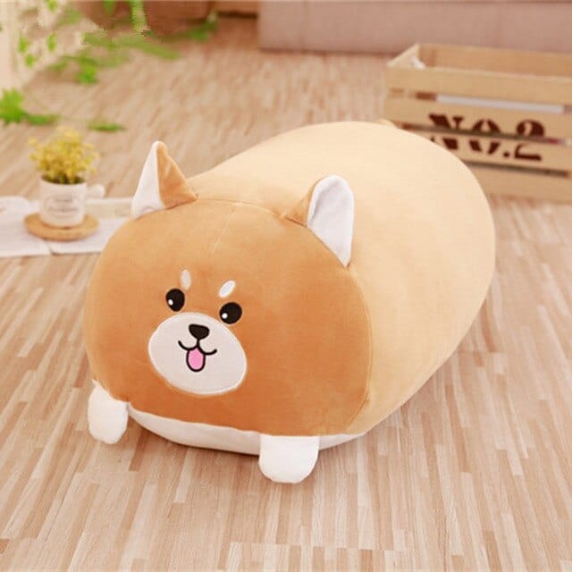 Peluche shiba squishmallow qui tire la langue 20cm