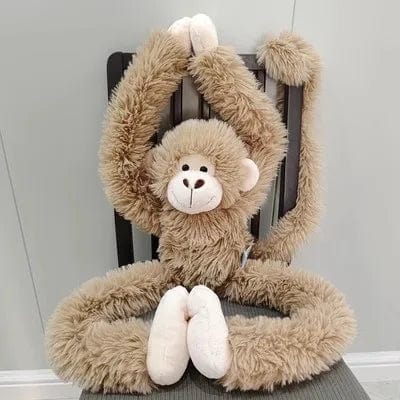 Peluche singe à câlins Marron / 70cm