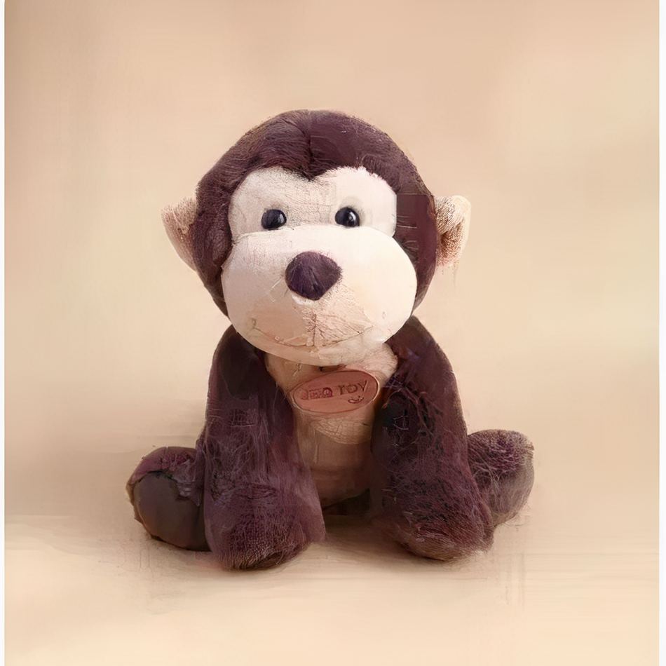Peluche singe doux câlin enfant jungle coton La compagnie de la peluche