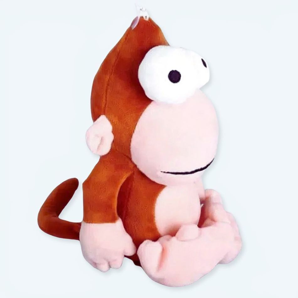 Peluche singe drôle jungle douce câlin enfant aventure La compagnie de la peluche