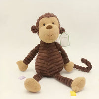 Peluche singe marron doux jungle câlin enfant La compagnie de la peluche