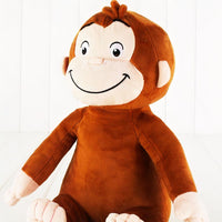 Peluche singe sourire doux pour enfants jungle fun La compagnie de la peluche