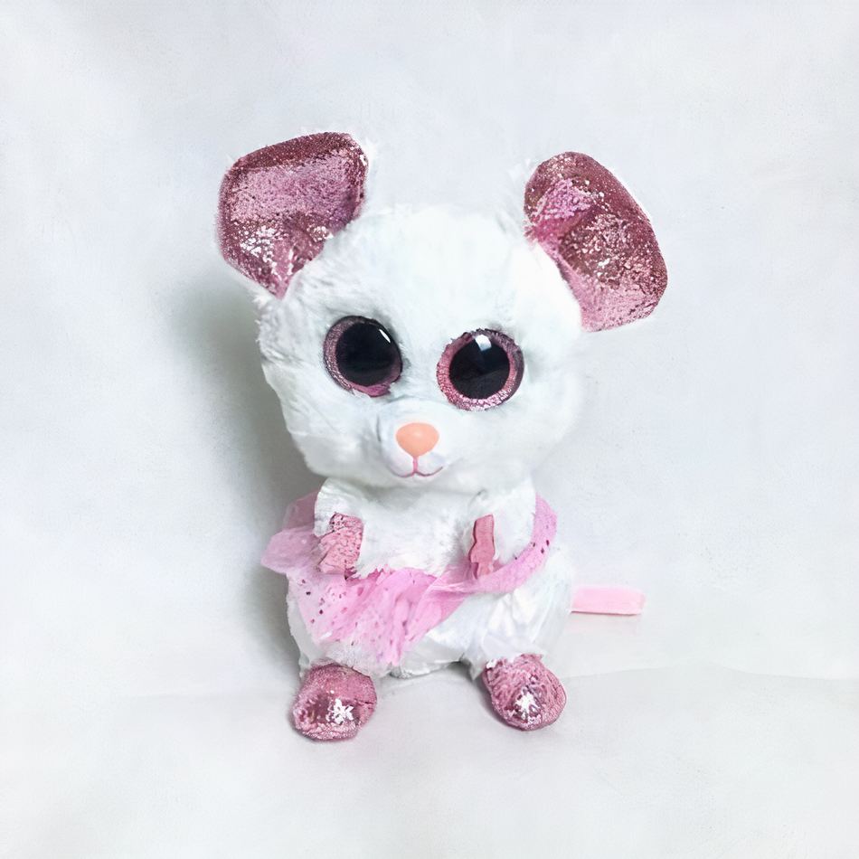 Peluche souris grise douce enfant câlin compagnon La compagnie de la peluche