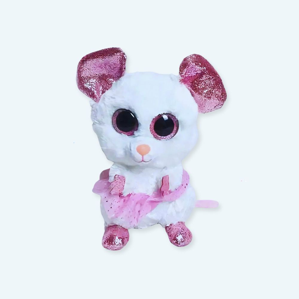 Peluche souris grise douce enfant câlin compagnon La compagnie de la peluche