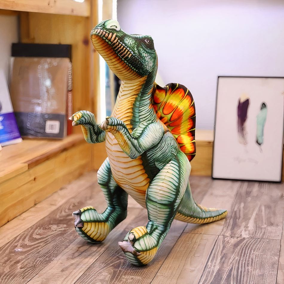 Peluche Spinosaurus vert doux dinosaure dino chambre enfant 100cm La compagnie de la peluche