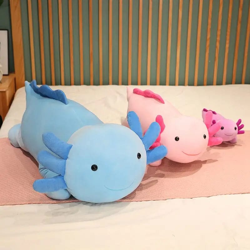 Peluche squishmallow axolotl coloré