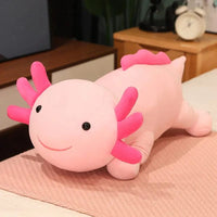Peluche squishmallow axolotl coloré Rose / 90cm