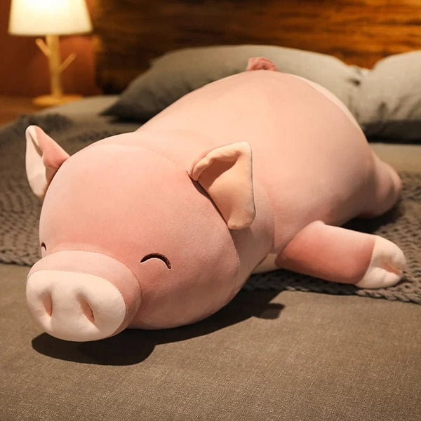 Peluche squishmallow cochon à la grosse truffe