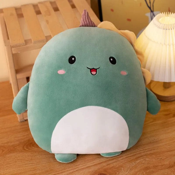 Peluche squishmallow dinosaure vert petit et mignon