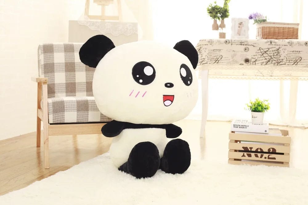 Peluche squishmallow grand panda souriant 70cm