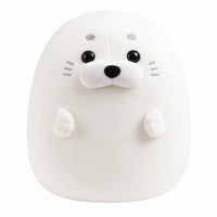 Peluche squishmallow phoque coloré Blanc / 40cm