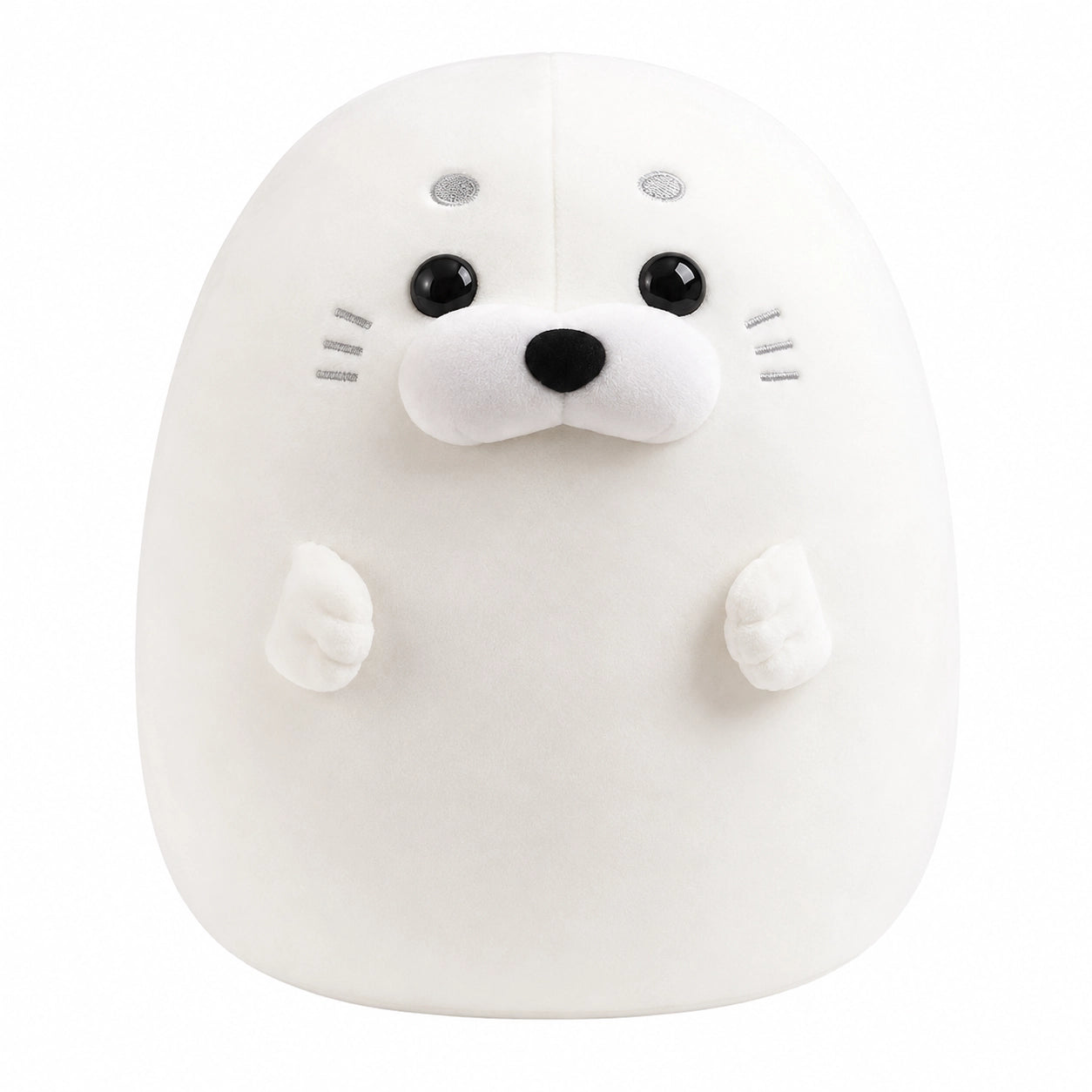 Peluche squishmallow phoque coloré Blanc / 40cm