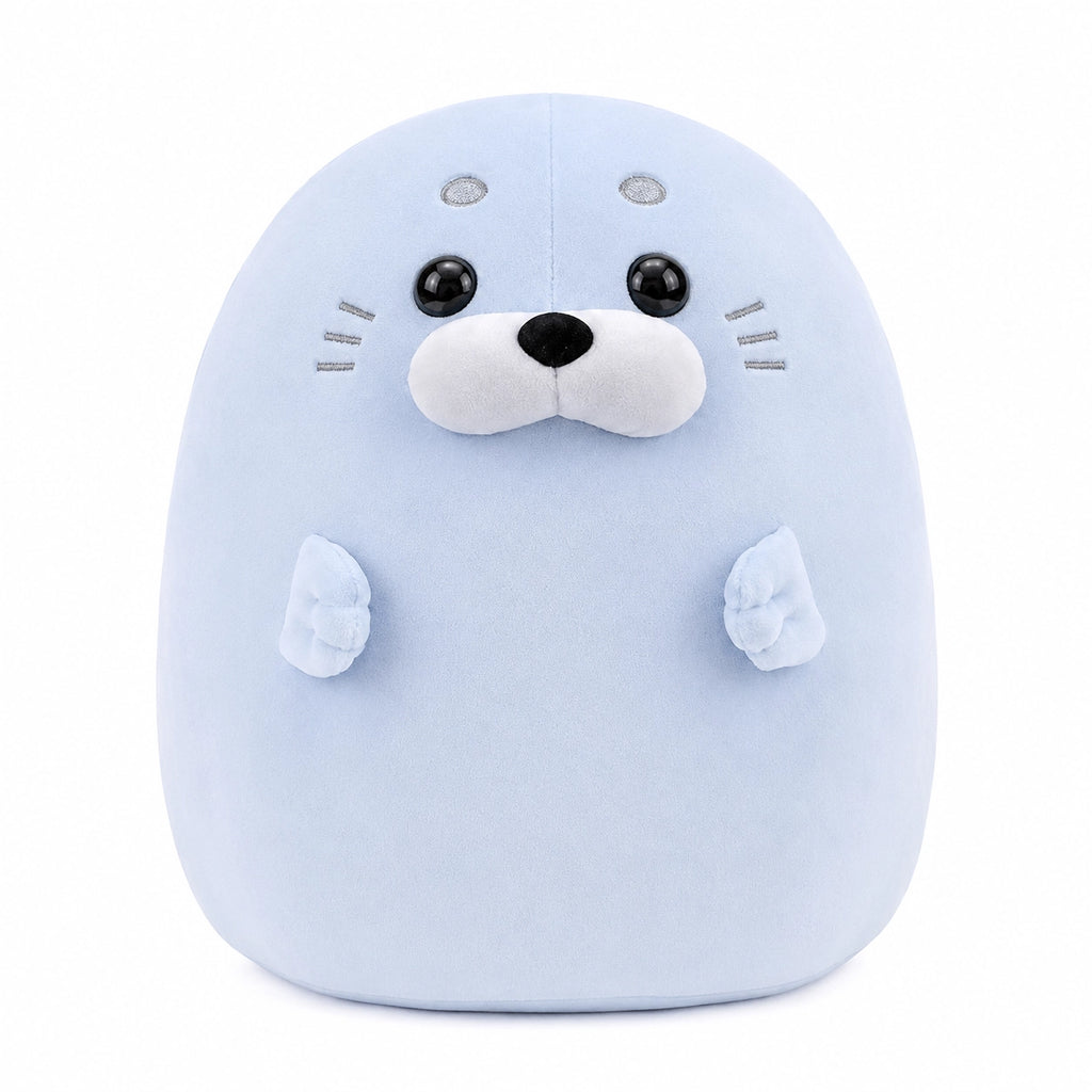Peluche squishmallow phoque coloré Bleu / 40cm