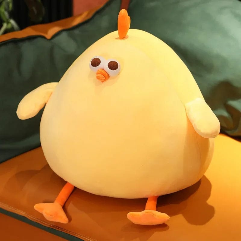 Peluche squishmallow poule beige et moelleuse 65CM
