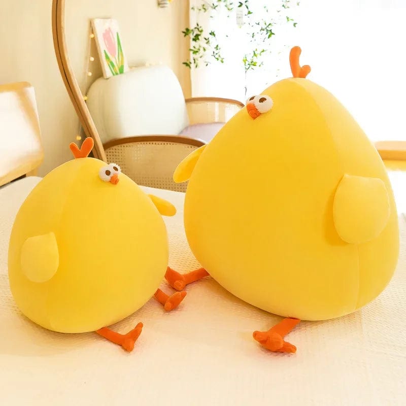 Peluche squishmallow poule beige et moelleuse