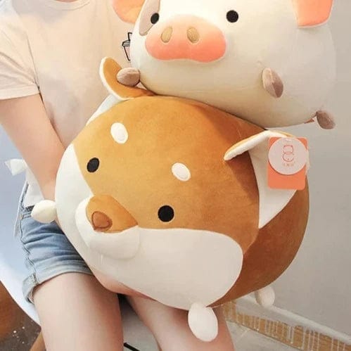 Peluche squishmallow shiba inu glouton