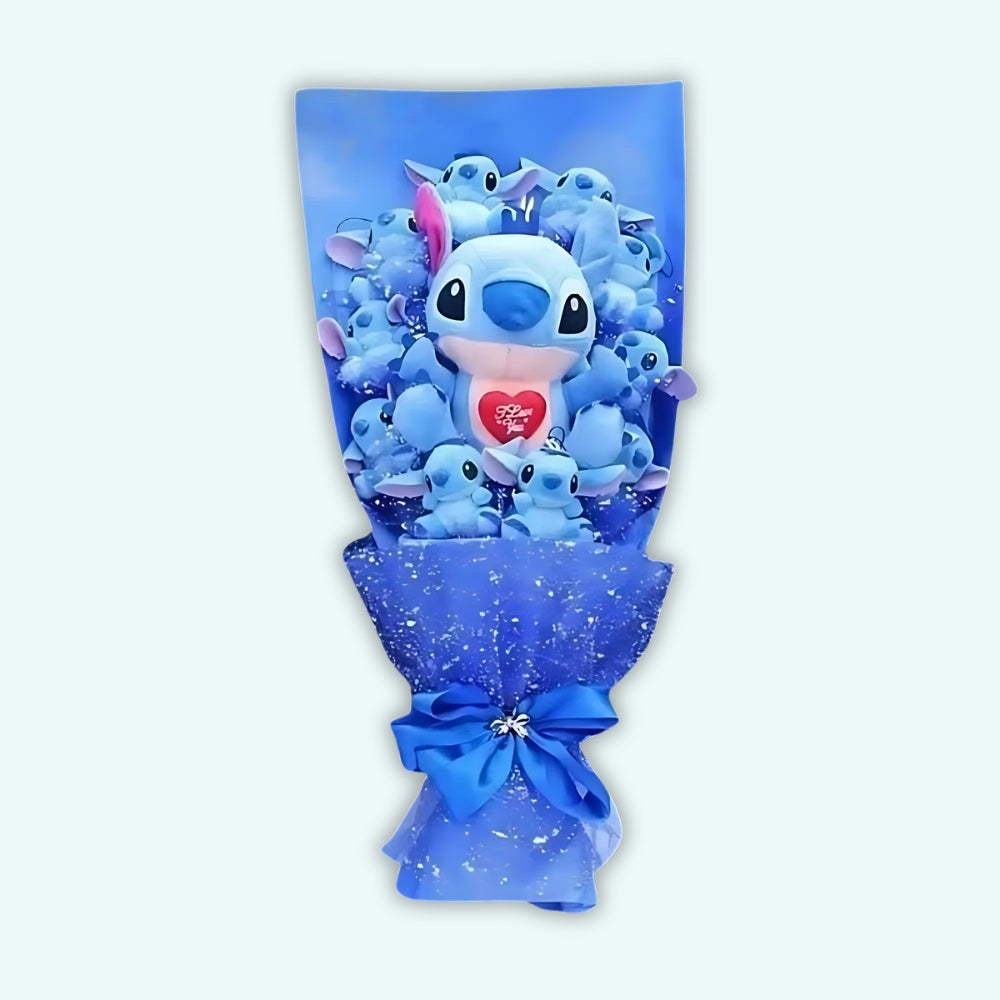 Peluche Stitch amour message doux cadeau romantique La compagnie de la peluche